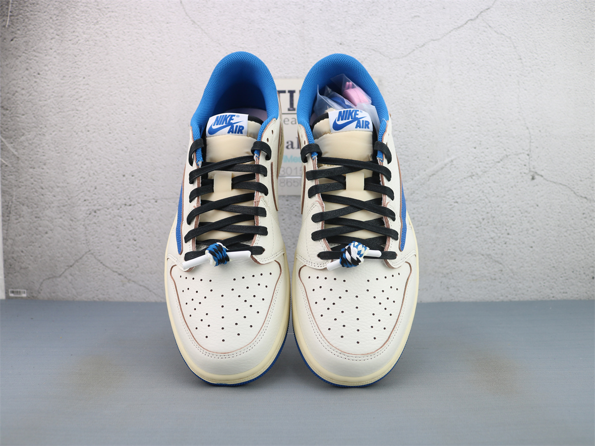 PK Batch Fragment x Travis Scott x Air Jordan 1 Low Sail Military Blue DM7866 104